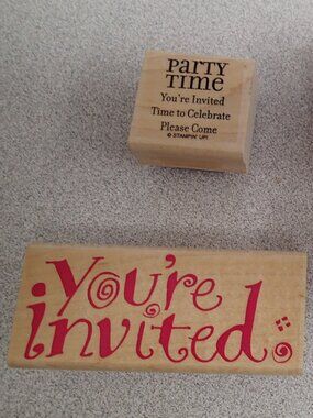 You're Invited / Please Come Stamper Set of 4